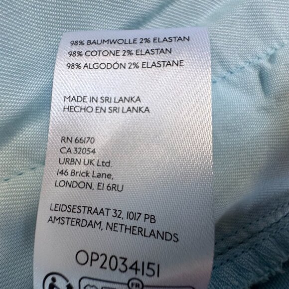 Anthropologie Pilcro Izzie Blue Relaxed Pull On Wide Leg Barrel Pants Size 1X - Picture 10 of 11